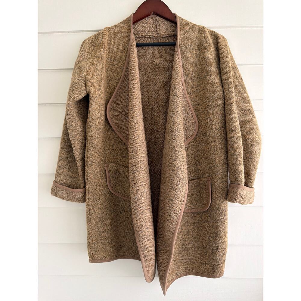 Shawl Front Cardigan Flowy Elevated Effortless Drapey Weekend Neutral Capsule